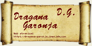 Dragana Garonja vizit kartica